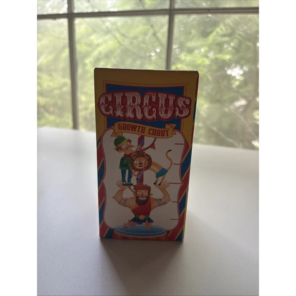 Toddler And Child Growth Chart With Circus Characters. NEW. Up To 5 Feet